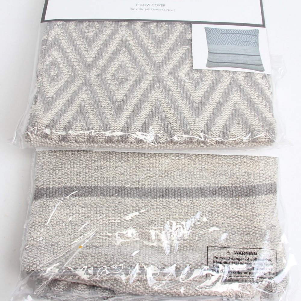 HOME | Two Hobby Lobby Pillow Covers NWT Merchant - Picture 8 of 8